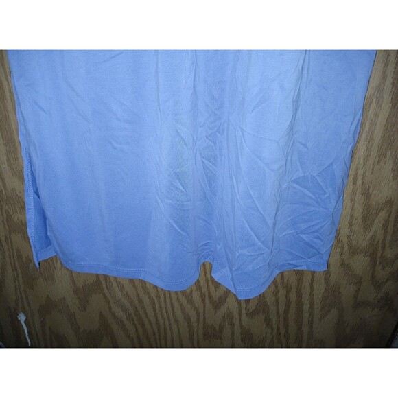 Double Zero Lovely Large Dress Womens Size Large Blue Sleeveless Side Slits - Picture 10 of 12